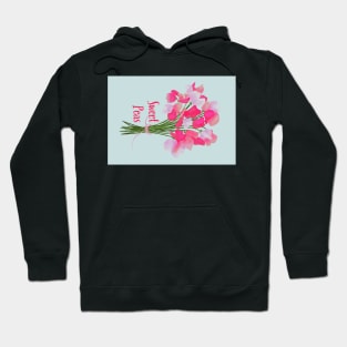 Sweet Peas portrait card Hoodie